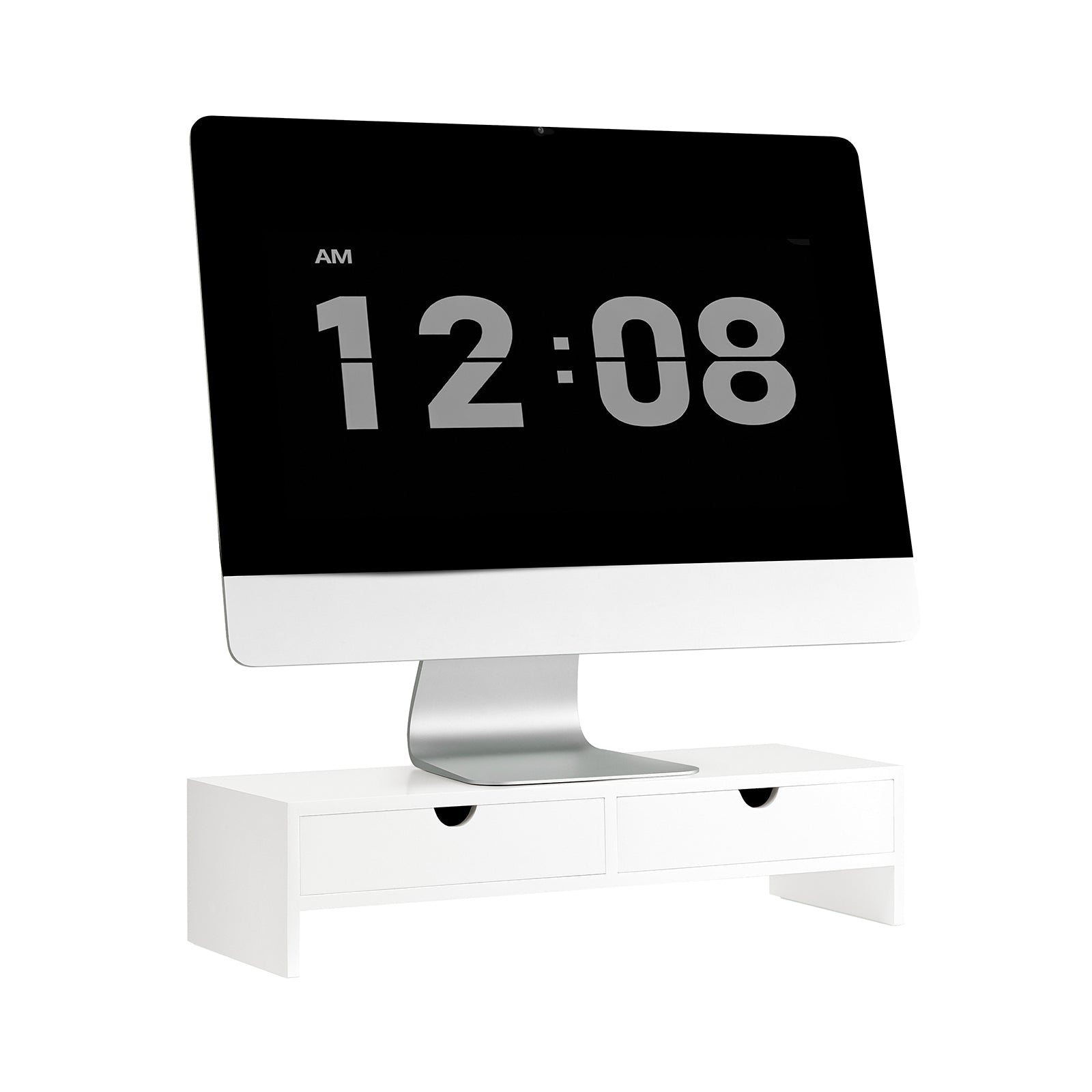 SoBuy BBF02-W Support de Moniteur, Réhausseur d'Écran