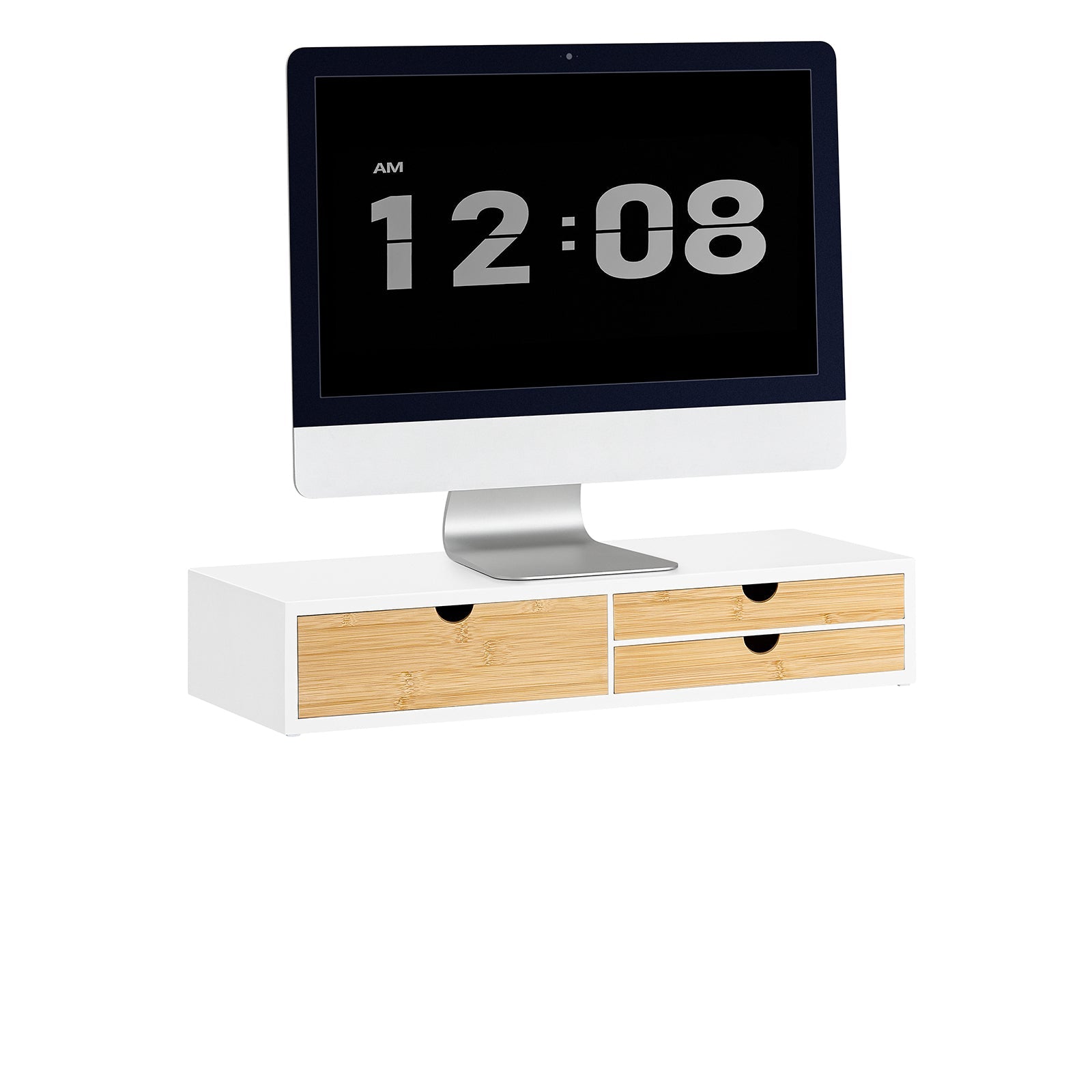 SoBuy BBF11-WN Réhausseur d'écran Support de moniteur écran ergonomie Support