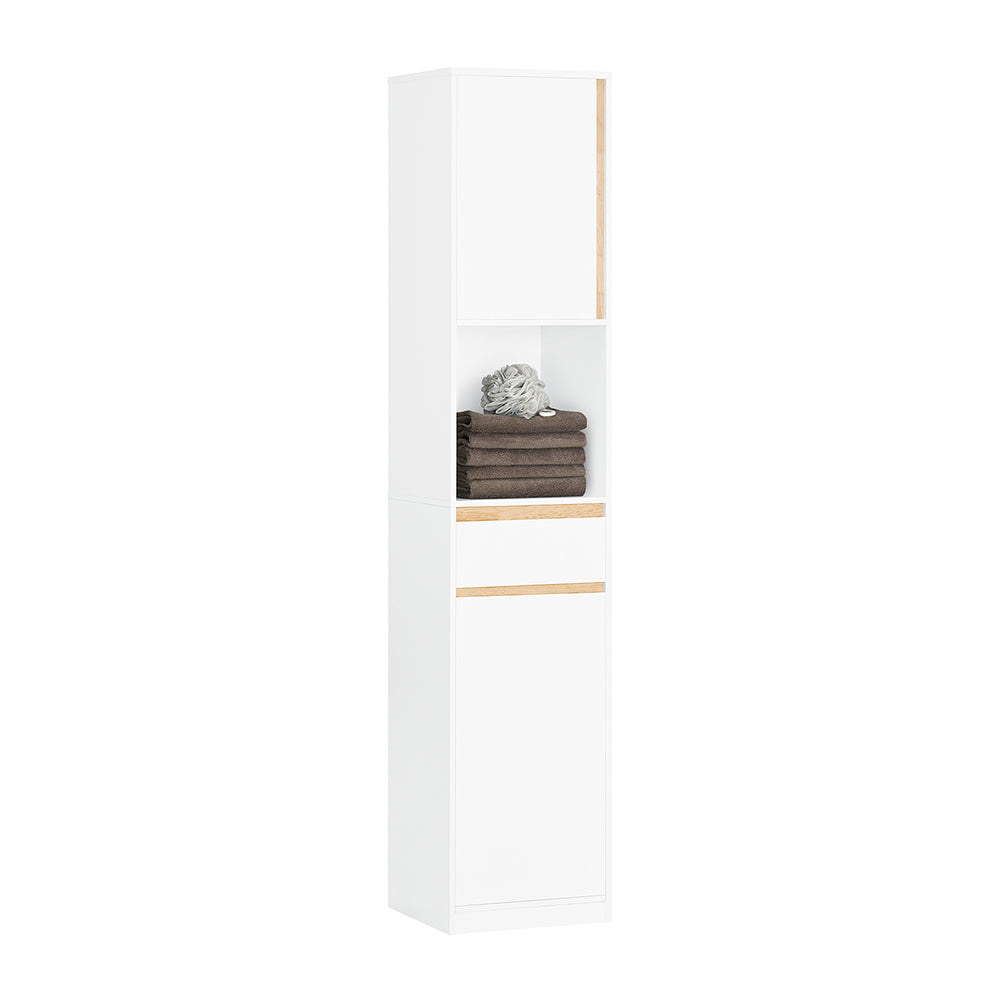 SoBuy BZR80-W Meuble Colonne Salle de Bain, Armoire de Rangement Placard de Rangement Étroite | Prévente