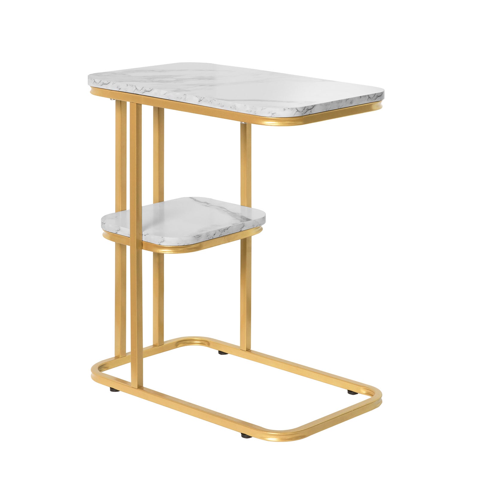SoBuy FBT110-G Table d'Appoint Moderne Boutique Canapé à Café Table Basse Table de Chevet Effet