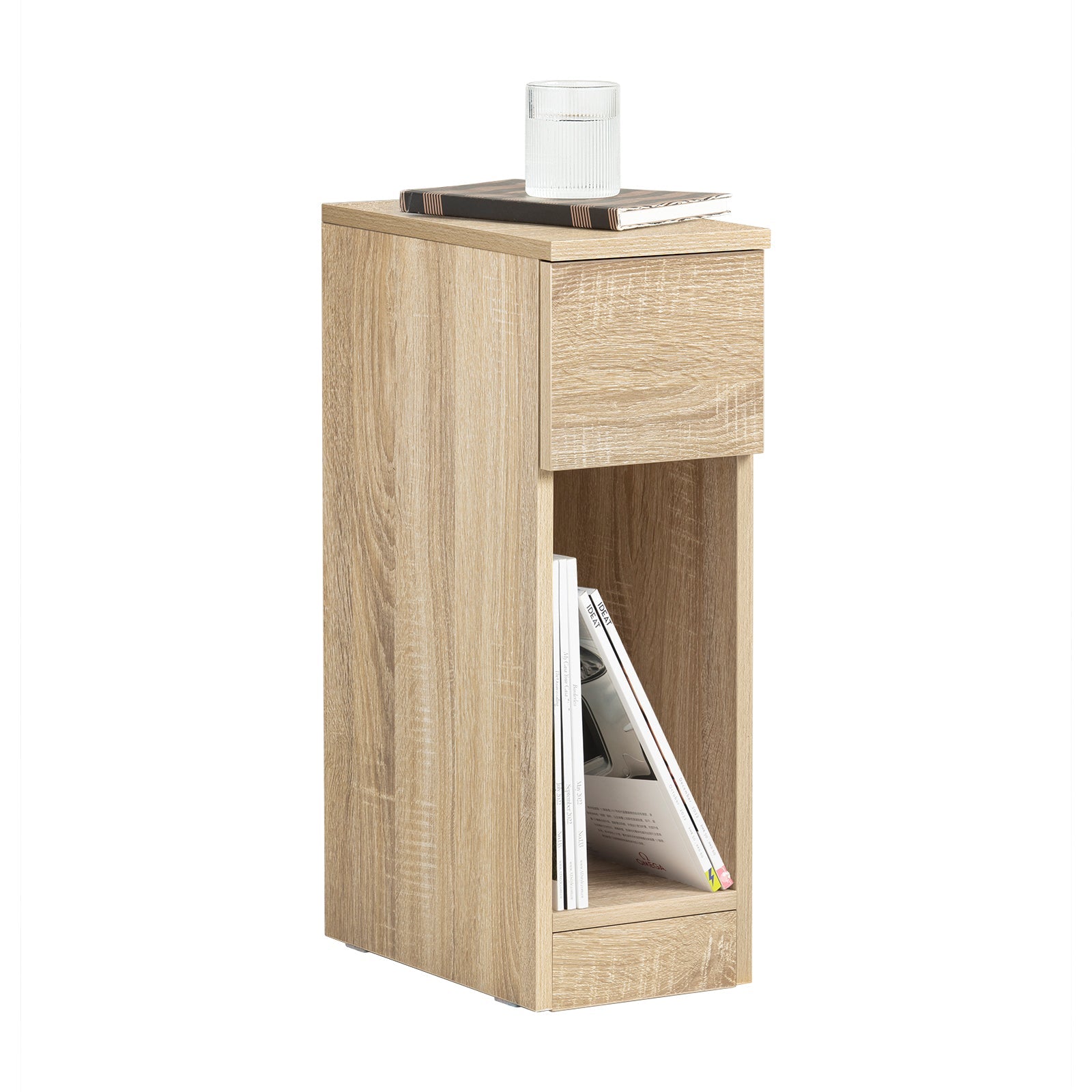 SoBuy FBT111-N Table de Chevet Table de Nuit Boutique Canapé Table d'Appoint Table Basse avec Tiroir 
