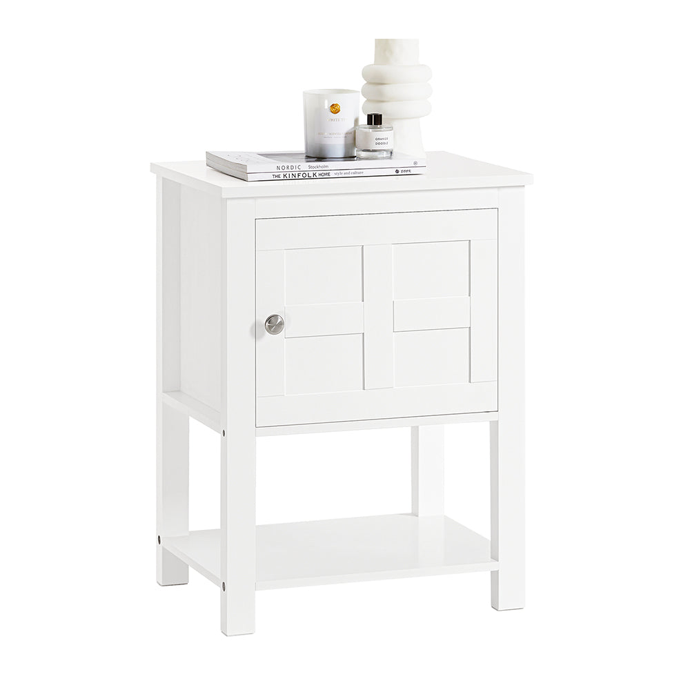 SoBuy FBT113-W Table de Chevet, Table de Nuit, Table d'Appoint, Table de Téléphone, Bout de Canapé