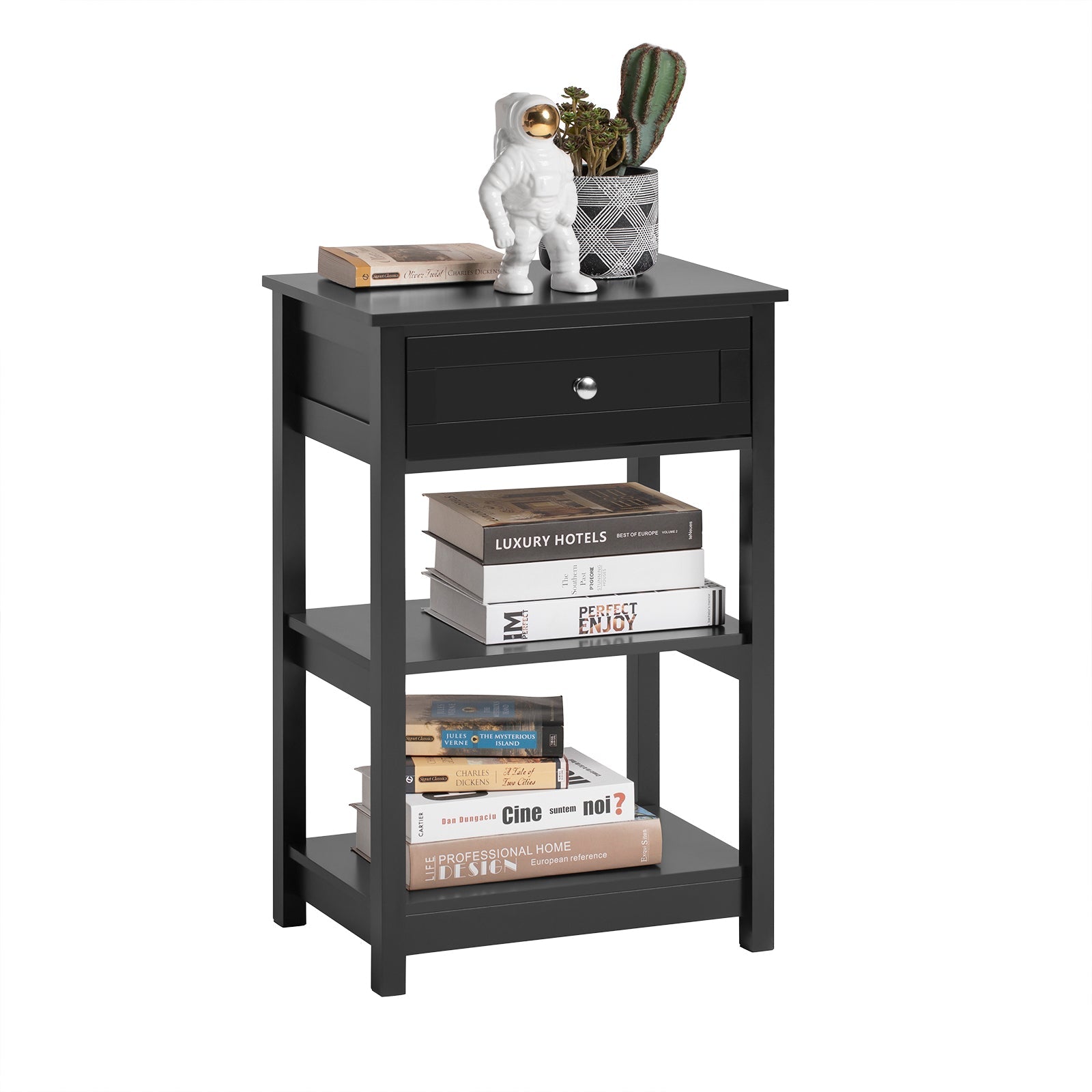 SoBuy FBT46-SCH Table de Chevet Table de Nuit Bout de Canapé Table d'Appoint