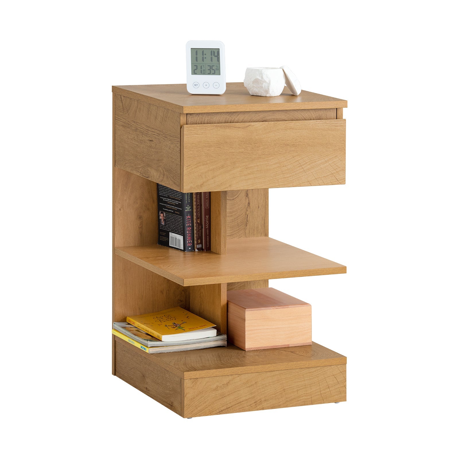 SoBuy FBT49-N Boutique Canapé Table d'appoint Table de chevet avec 2 étagères de rangement