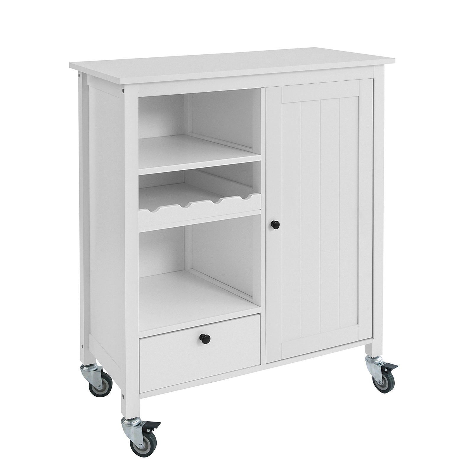 SoBuy FKW104-W Desserte Roulante Meuble de Rangement à roulettes 