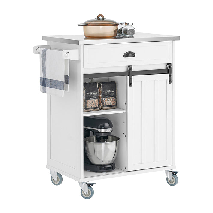 SoBuy FKW121-W Dessert de Cuisine et roulettes Chariot de Service Cuisine 69x46x92 cm