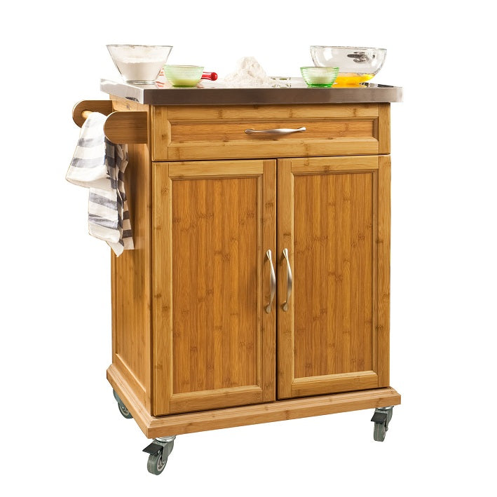 SoBuy FKW13-N Desserte Chariot de cuisine de service roulant, Meuble Armoire de rangement