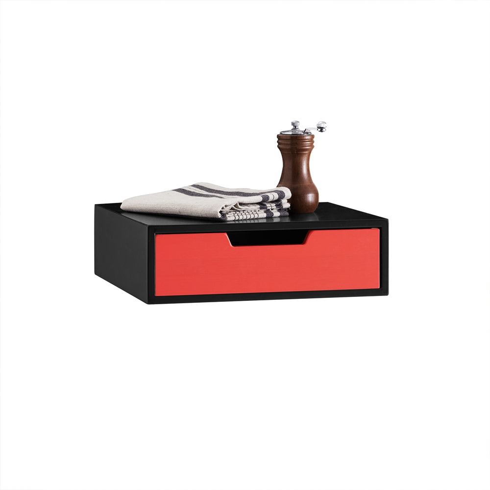 SoBuy FRG179-R Boîte de Rangement à Tiroir pour Capsules de Thé et Café Boîte à Capsules de Café, Boîte à Thé, Boite de Rangement Dosettes, en Bambou