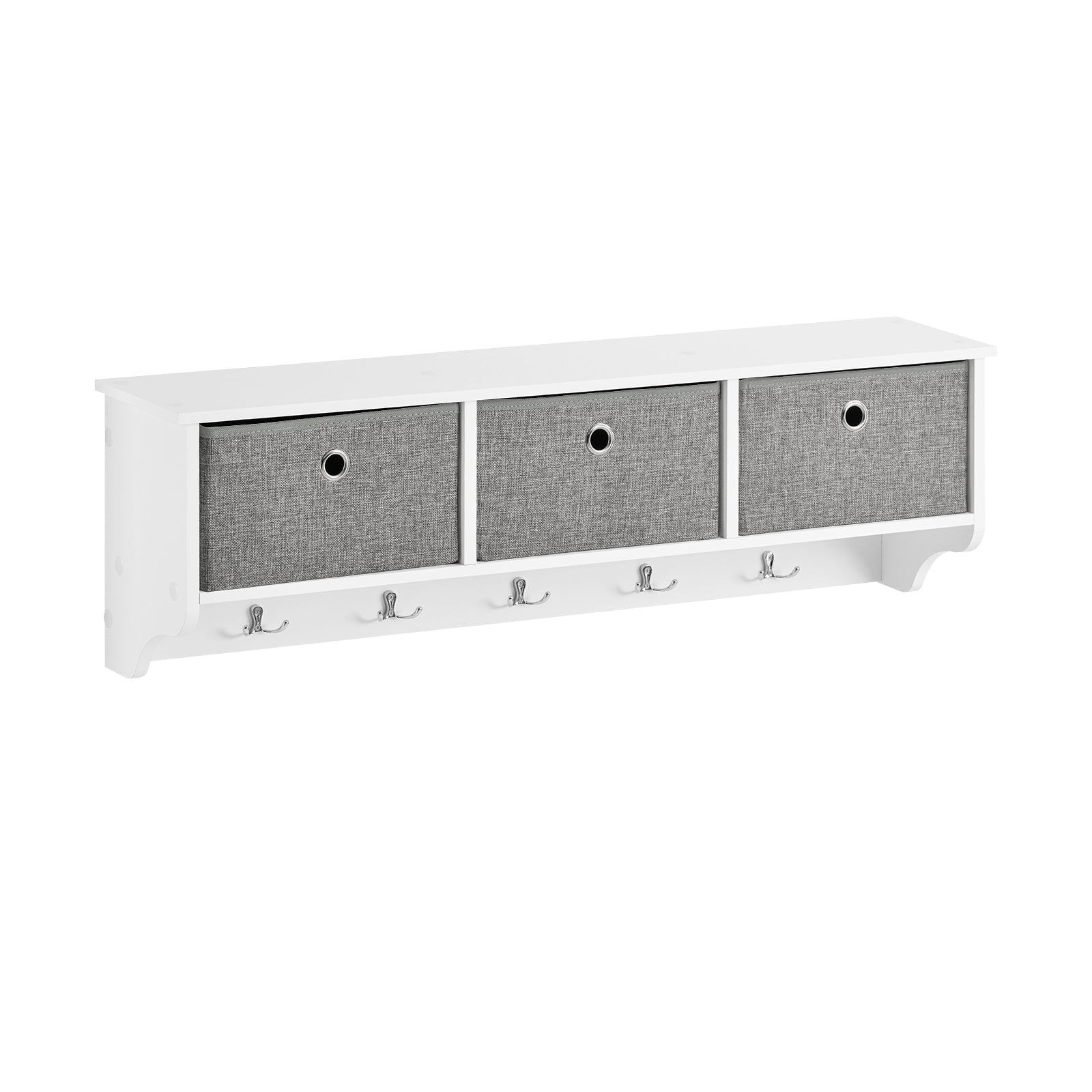 SoBuy FRG282-W Portemanteau Mural Étagère 3 Tiroirs Meubly d'entrée Penderie Murale
