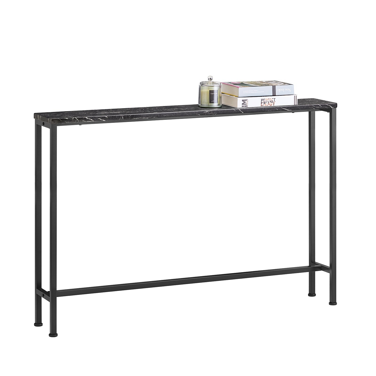 SoBuy FSB19-XL-SCH Table Console Cadre et 4 Pieds en Fer