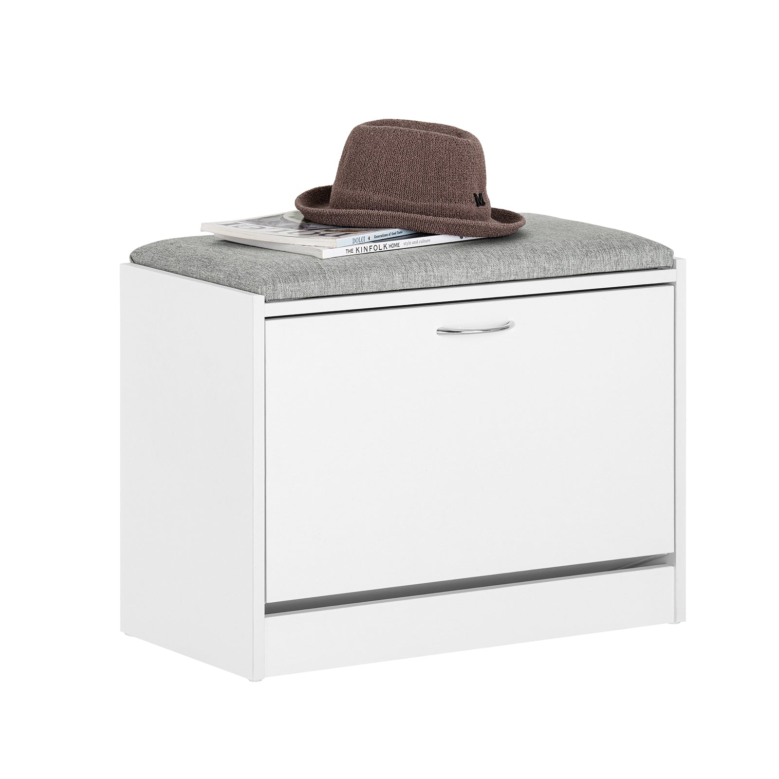SoBuy FSR16-HG Banc Armoire à Chaussures 1 abattant avec Coussin