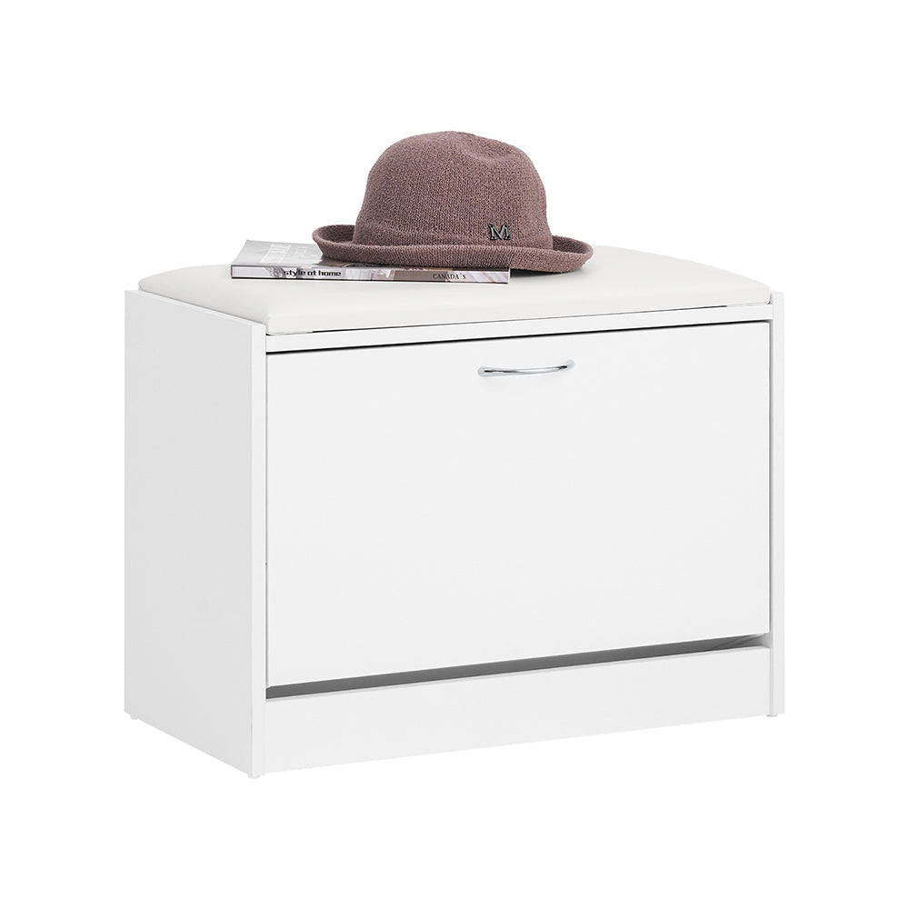SoBuy FSR16-W Banc Armoire à chaussures Coffret de rangement pour chaussures