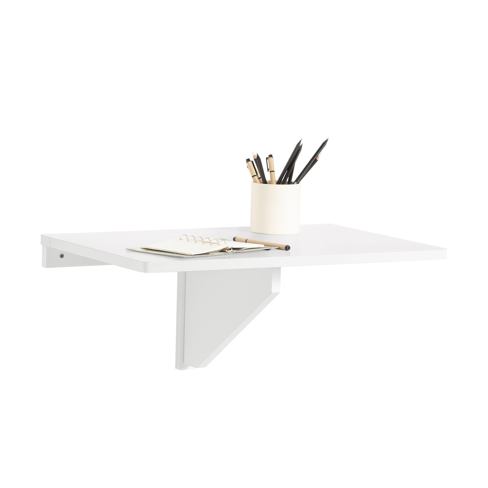 SoBuy FWT03-W Table Murale Rabattable en Bois, Table de Cuisine 