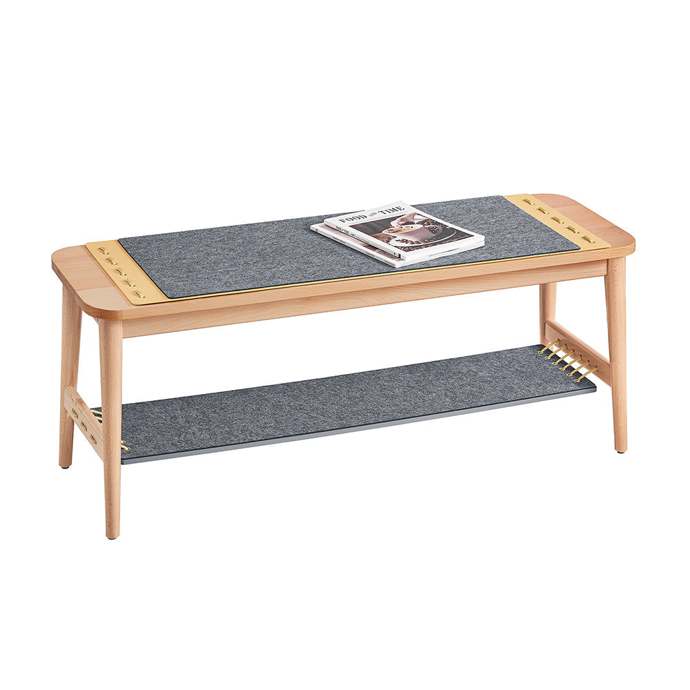 SoBuy HFSR01-N Banc à Chaussures Banc de Rangement Bout de lit Etagère à Chaussures Meuble de Rangement avec raccords à Tenon