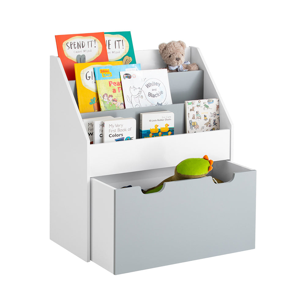 SoBuy KMB17-HG Bibliothèque Étagère à Livres Étagère de Rangement Jouets pour Enfants