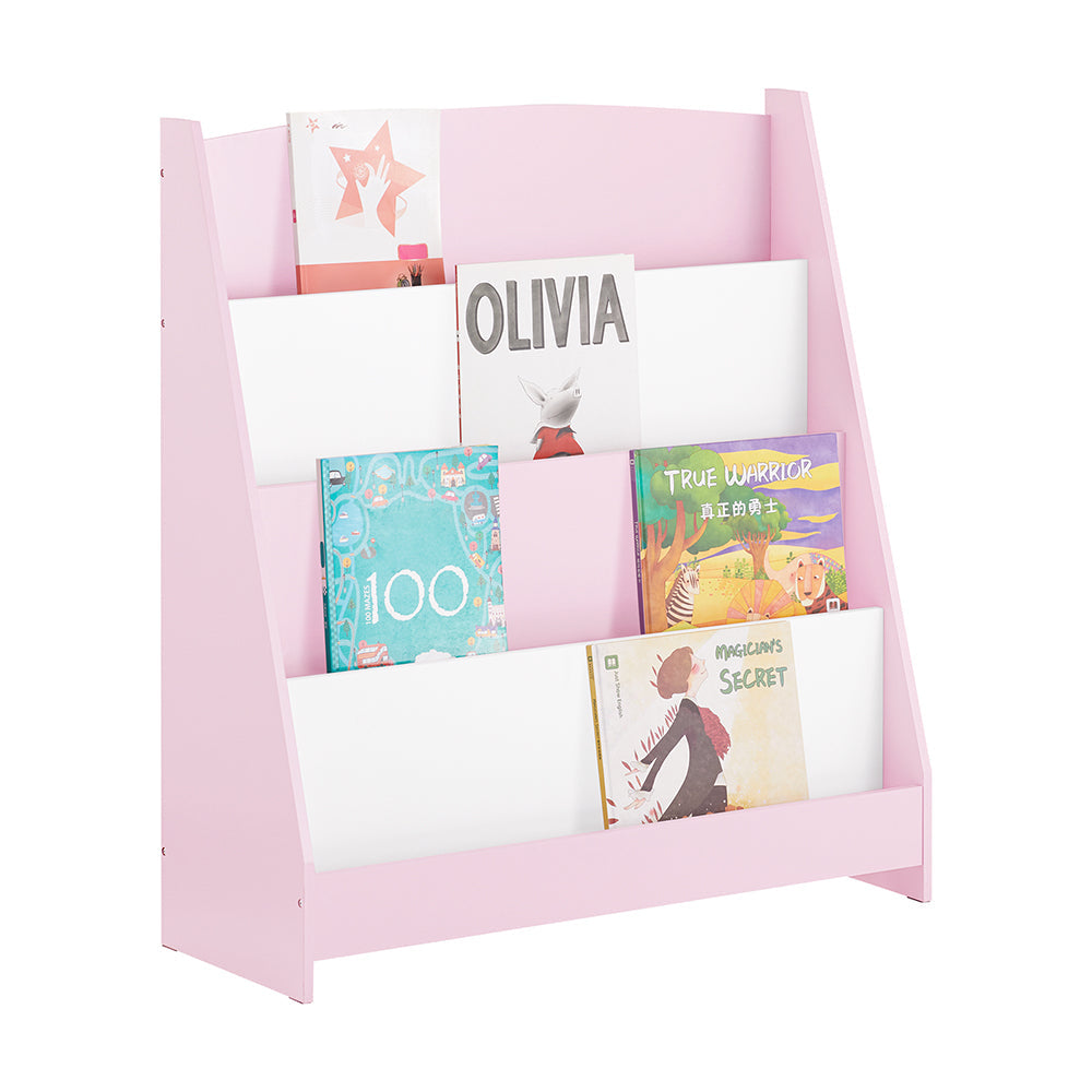 SoBuy KMB32-P Bibliothèque Enfant, Etagère à Livres Enfants, Etagère de Rangement pour Chambre d'enfants