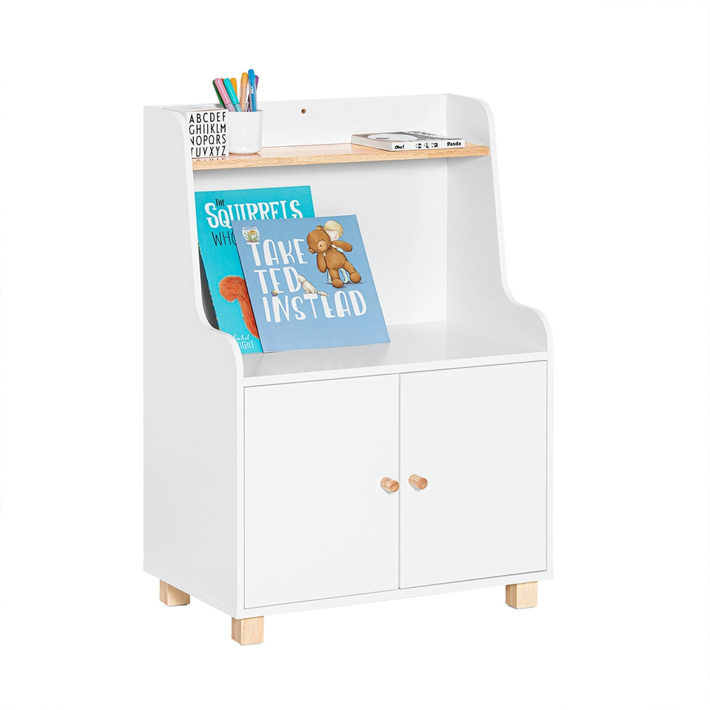 SoBuy KMB84-W Meuble de Rangement pour Chambre d'Enfant, Étagère de Rangement pour Jouets et Livres