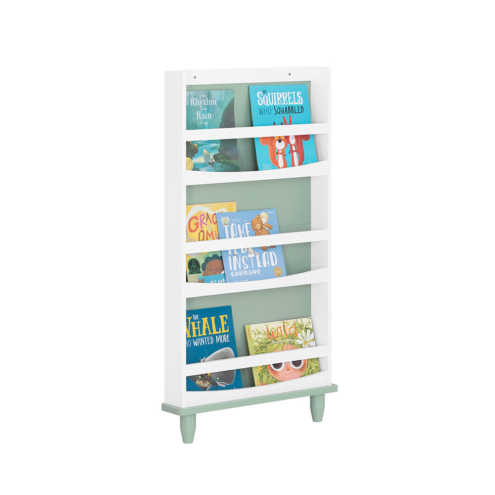 SoBuy KMB93-GR Bibliothèque pour Enfants, Étagère à Livres à 3 Niveaux Étagère de Rangement pour Chambre d'enfants
