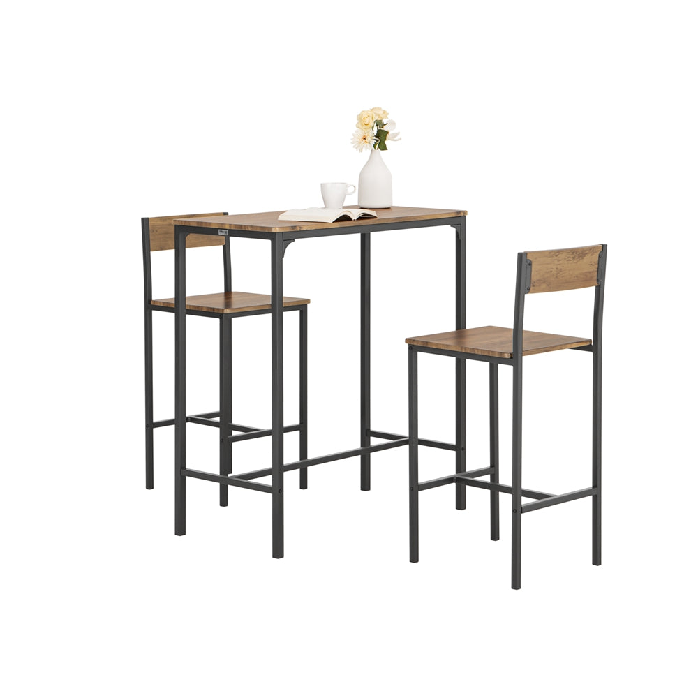 SoBuy OGT03-XL Ensemble 1 table de bar + 2 chaises