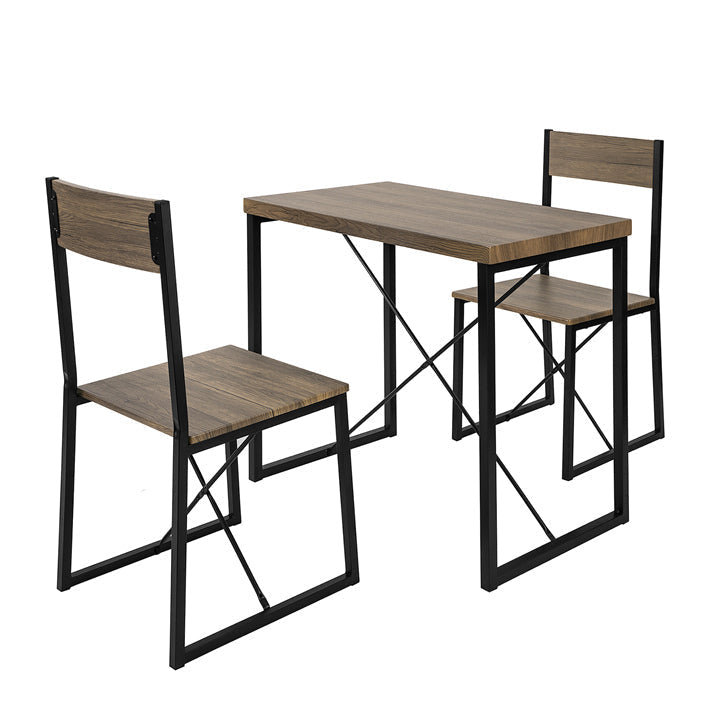SoBuy OGT19-N Ensemble 1 Table + 2 Chaises Table Manger Table Cuisine Ensemble Table Balcon + 2 tabourets avec Dossier mobilier de Jardin 