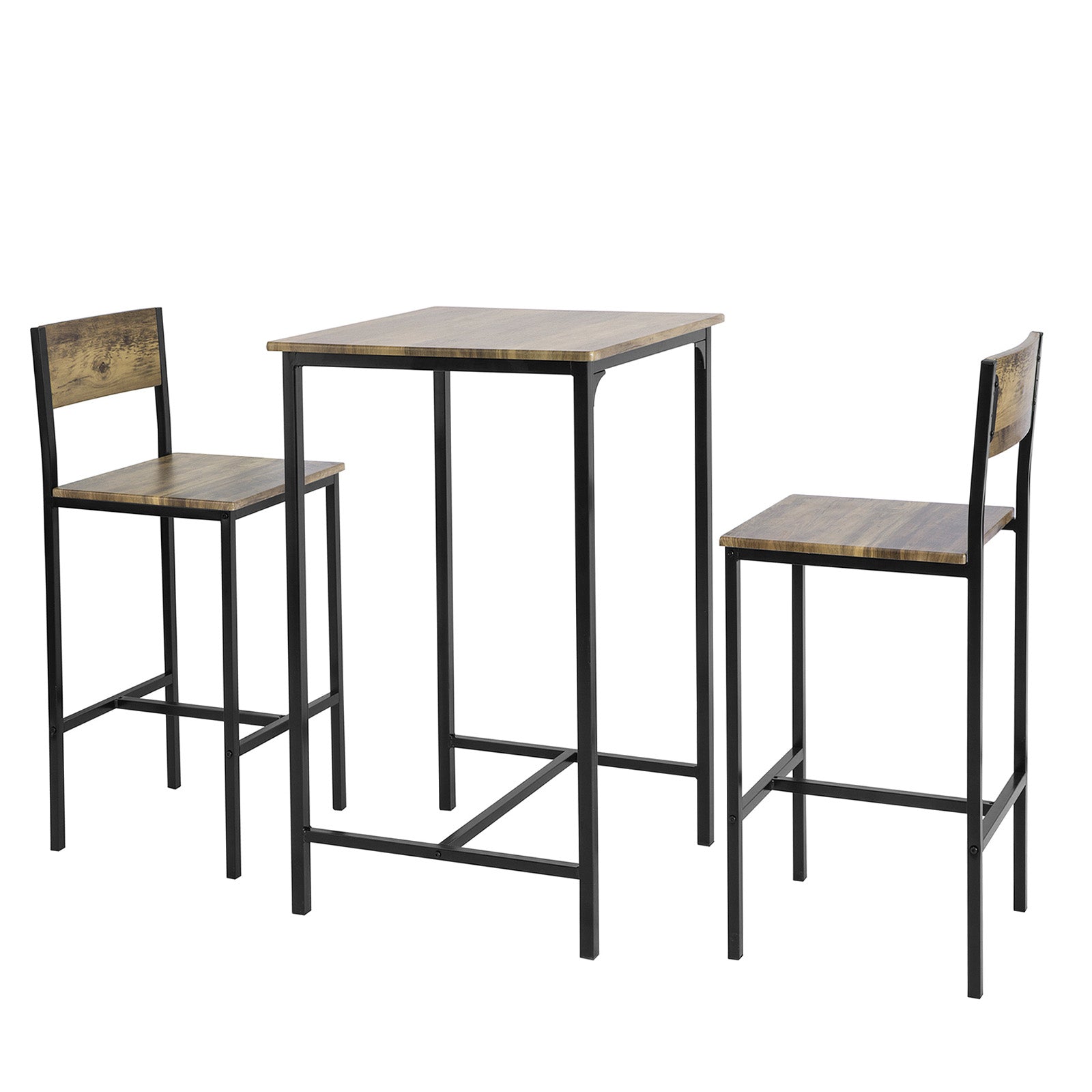 SoBuy OGT27-N Set de 1 Table de Bar + 2 Chaises de Bar
