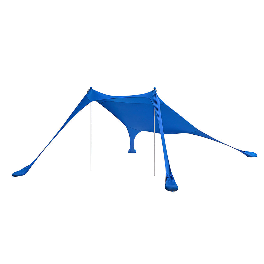 SoBuy OZT01-DB Abri de Plage Lycra Polyester UPF30, Tente de Plage Portable, Parasol de Plage, Ombre Tente, Auvent de Plage avec Sac de Transport