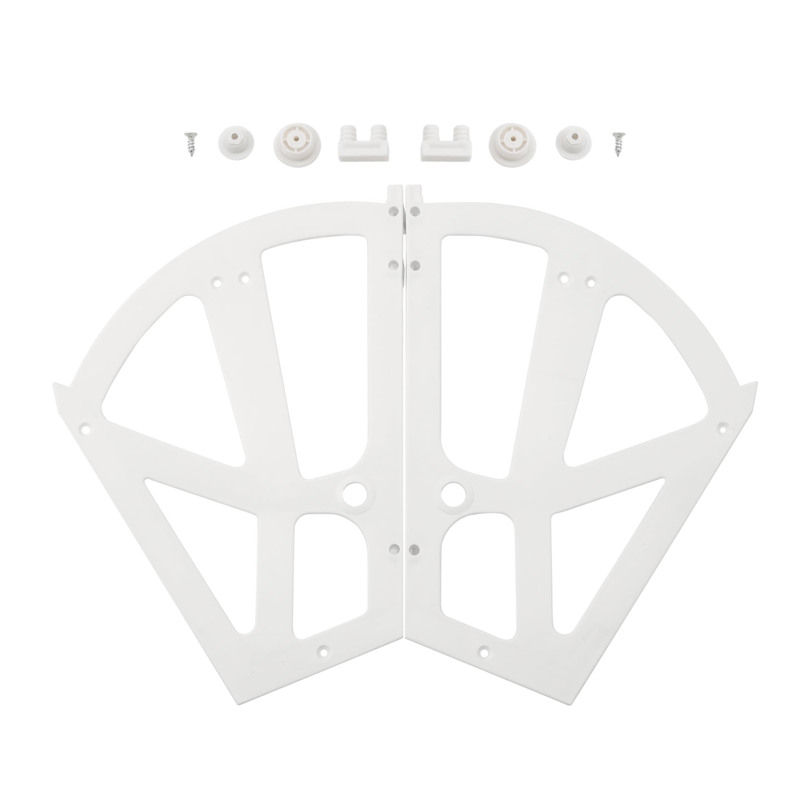SoBuy SDA08-W 2 Pièces Charnières de Cabinet, Charnières de Tiroir pour Porte-Chaussures en Plastique Raccords De Remplacement | Prévente