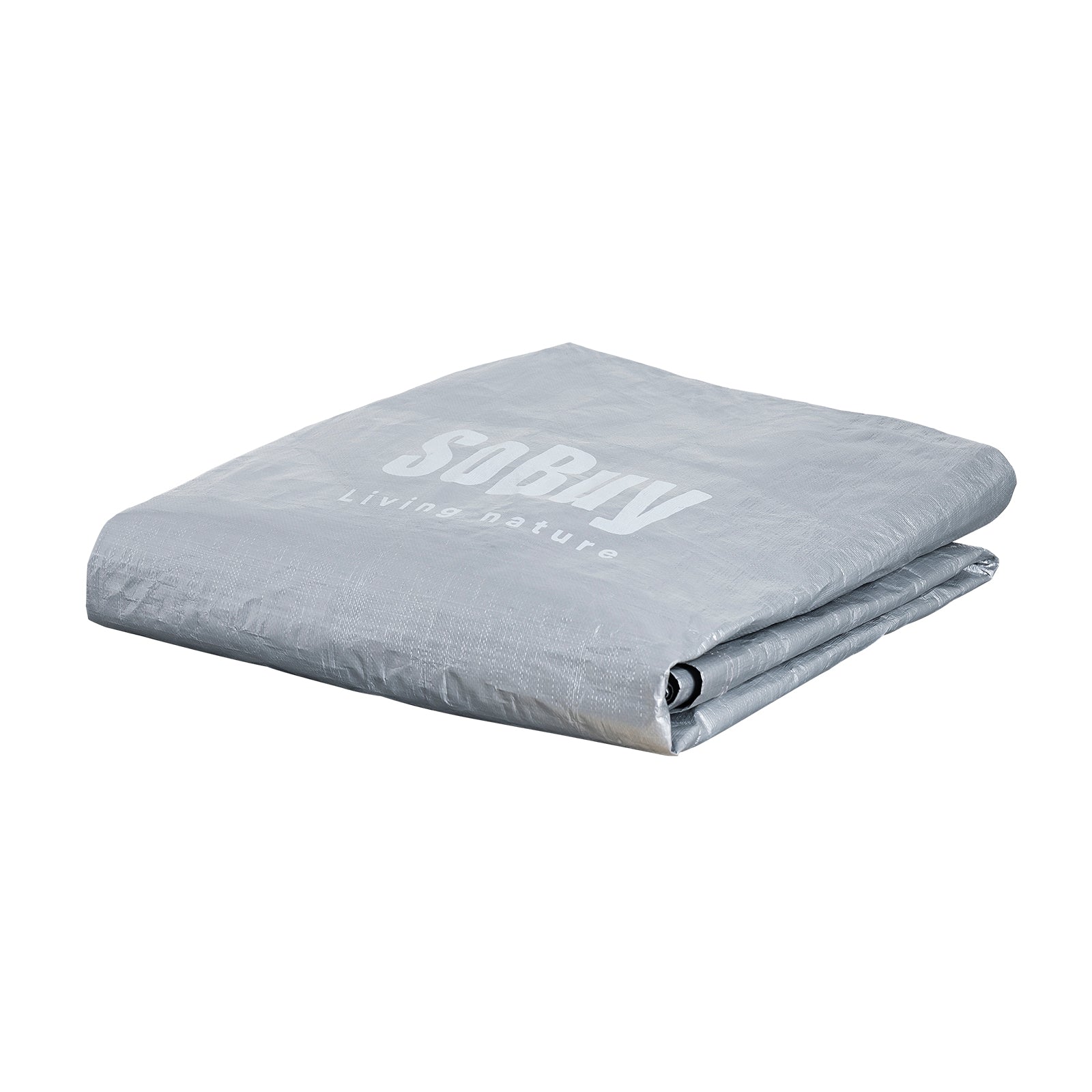 SoBuy SDA11-SIL Bed and Breakfast Abri de Jardin, Cabane de Jardin Extérieur Impermable, Abri Moto, Garage pour Vélo et Outils, Abri Vélo, Rangement et Stockage, Argent, 120x176x163cm